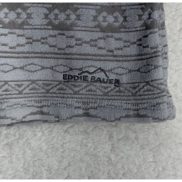 EDDIE BAUER Womens Aztec Southwest Pattern Quarter Zip Fleece Pullover Size L - Picture 3 of 9